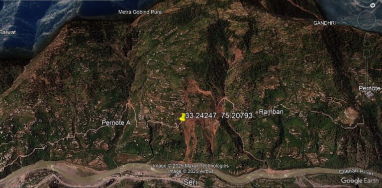 The Land Hall of April 25, 2024 in Pernote in the district of Ramban, India