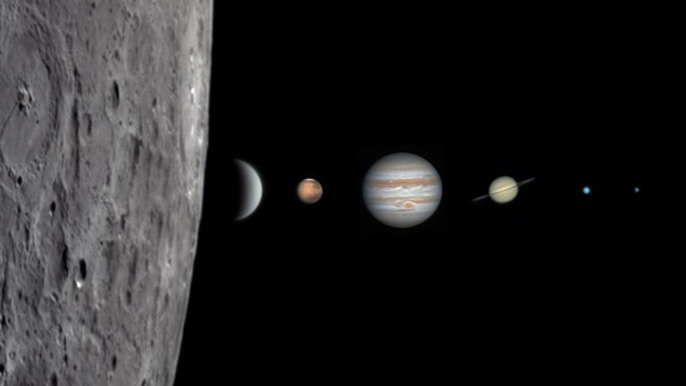 The Parisian photographer produces phenomenal portrait and perfectly proportionate ‘planetary parade’
