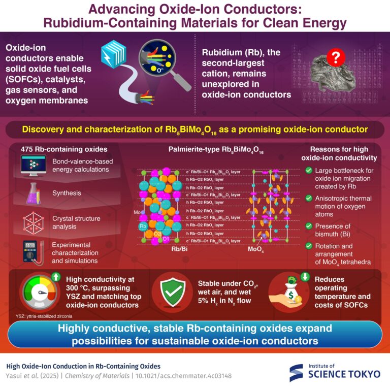 The material that contains rubidium with exceptional conductivity and stability could pave the path for next -generation fuel cells