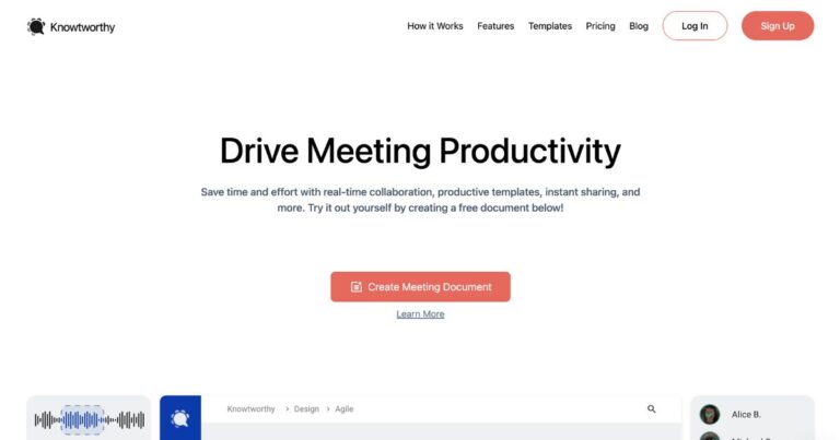 KnowTworthy: Meeting productivity solution – Dynamic businesses