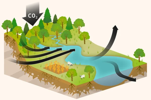 The rivers are exhaling ancient carbon, and climatic mathematics just changed