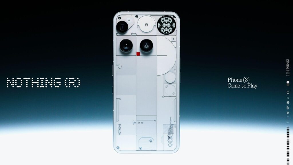 Nothing 3 phone is released with a screen on the back and flagship aspirations