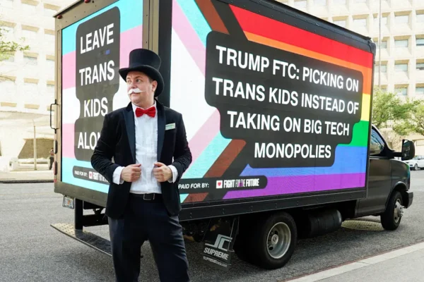 Trump’s FTC is spreading lies about trans people. This bill would let it delete the Internet