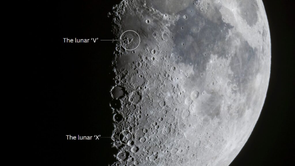 See a colossal ‘X’ and ‘V’ appear on the moon after sunset tonight