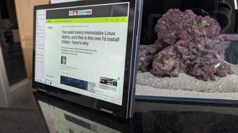 I turned this little laptop into a work Linux machine and it shouldn’t run that well